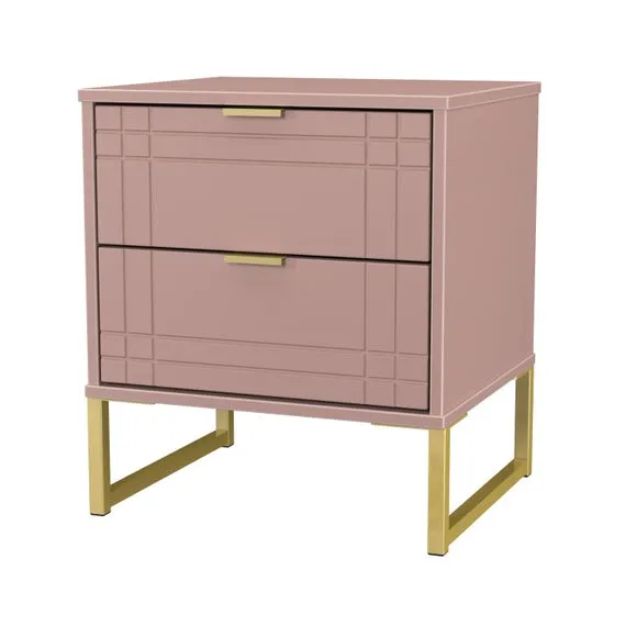 Harborne 2 Drawer Bedside Table 4