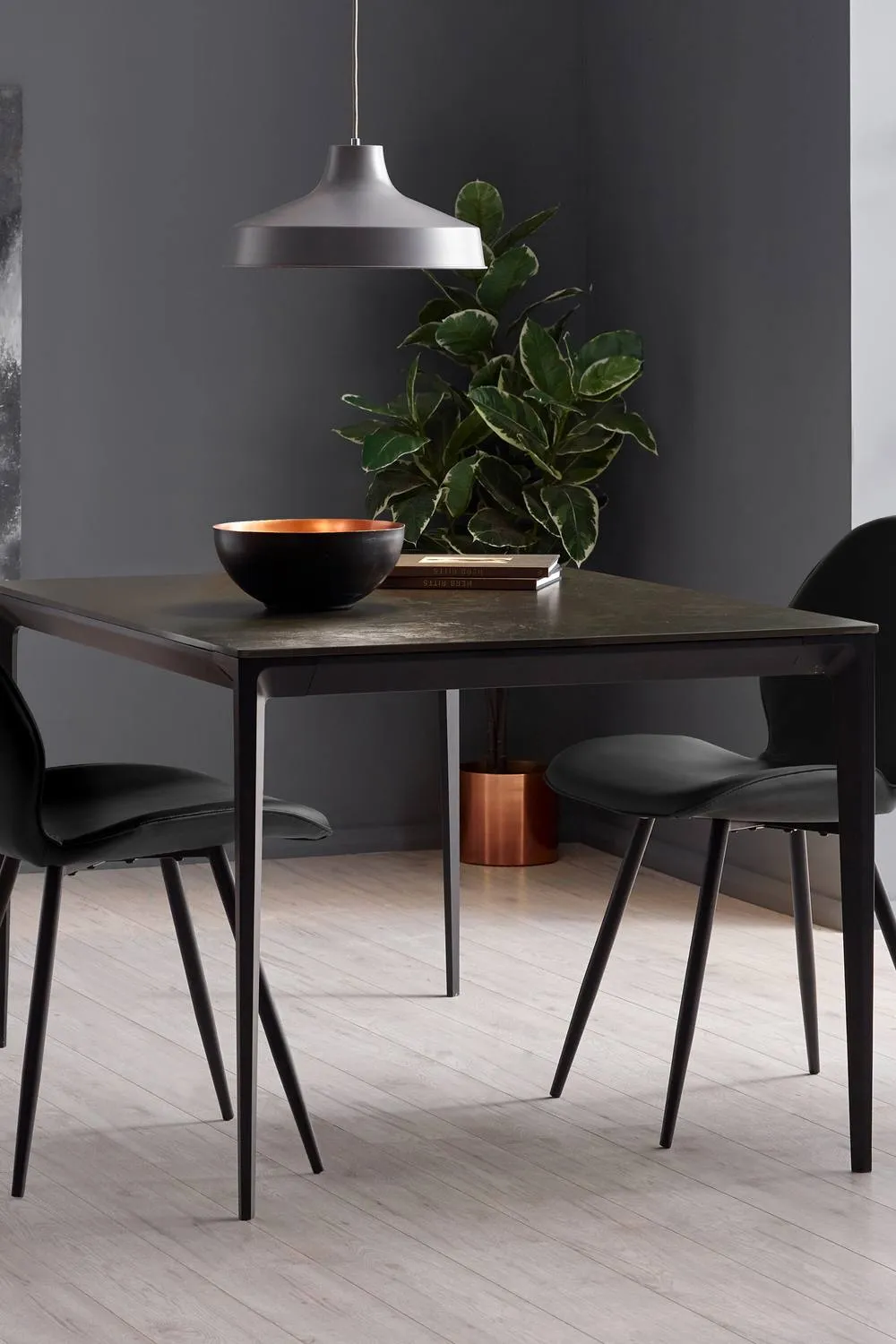 Julian Bowen Otto Upholstered Dining Chair (Set of 2) in Black 4