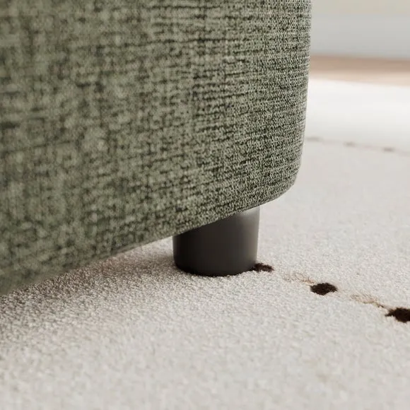 Baxter II Chenille Soft Texture Footstool Olive 4