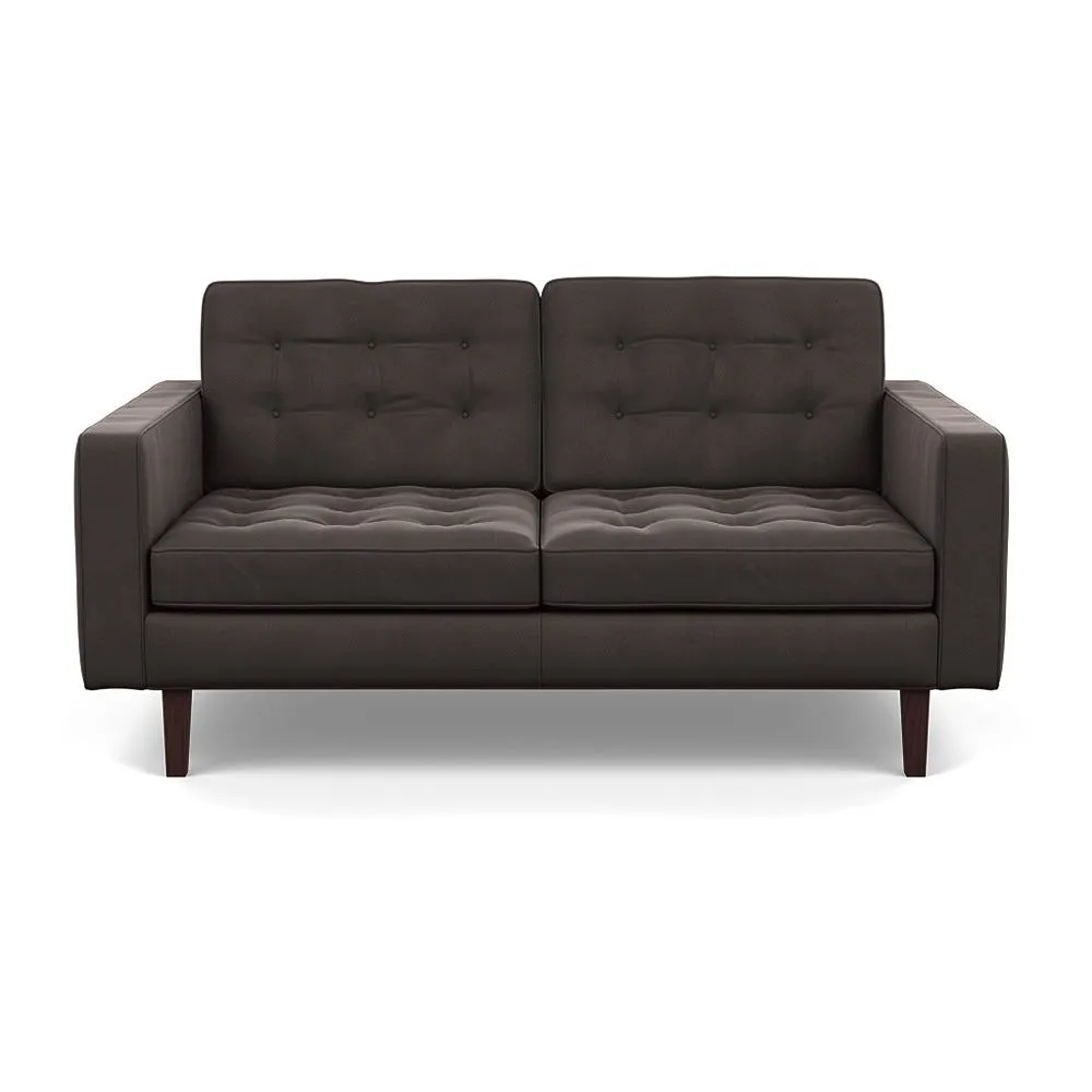 Heal's Hepburn 2 Seater Nobilis Velvet Sable Black