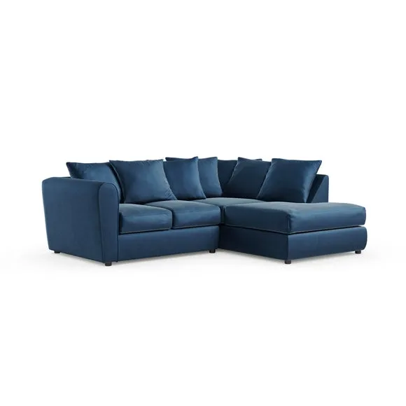 Blake Curved Arm Opulent Velvet Corner Chaise Sofa 6