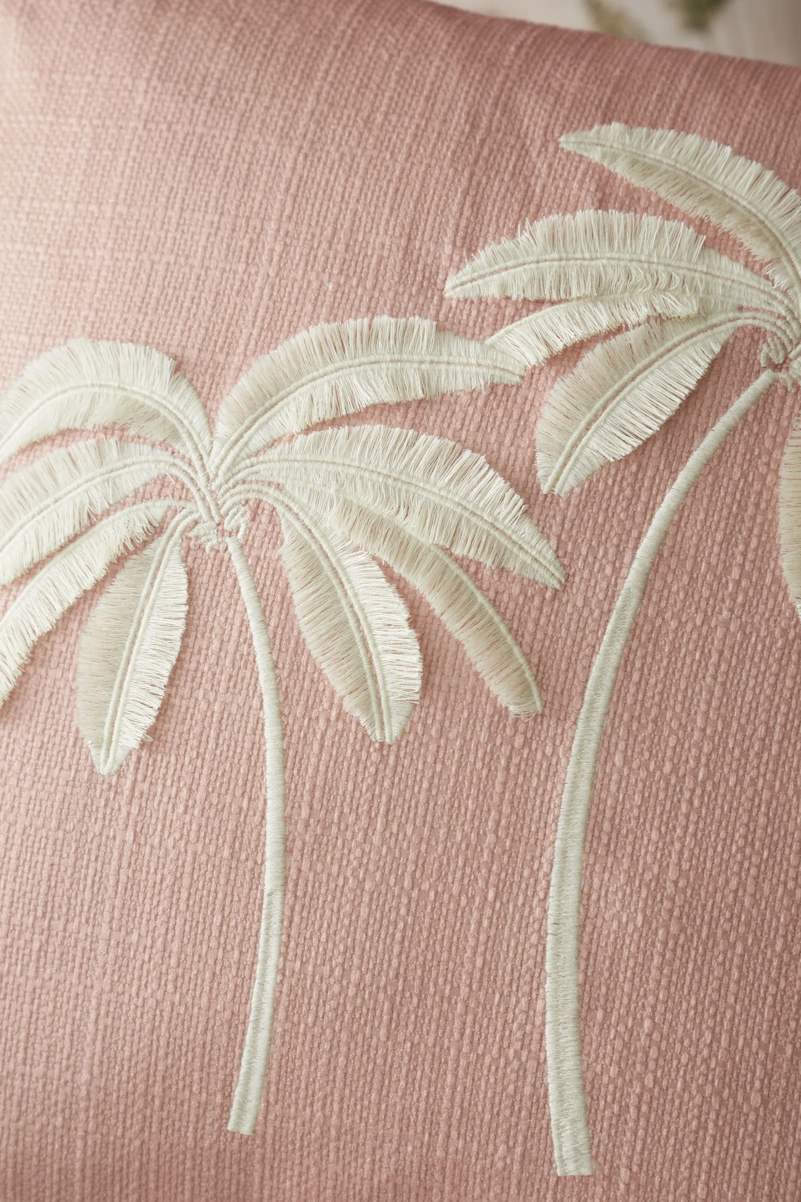 Catherine Lansfield 'Paradiso Tufted Palm' Cushion in Pink 2