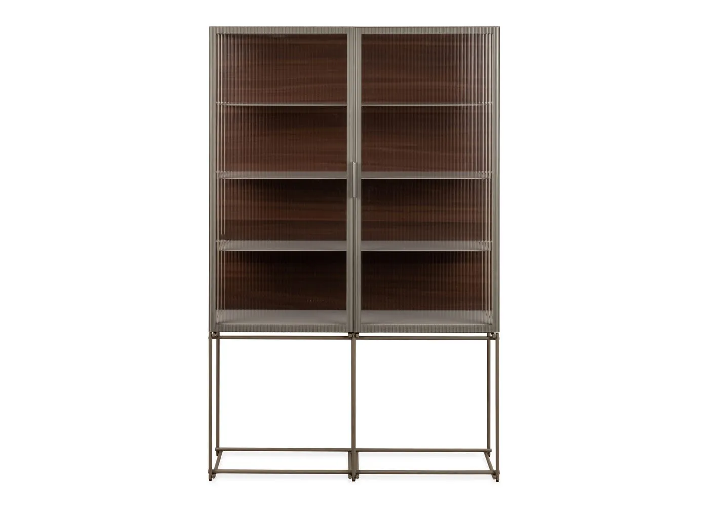 Ligne Roset Canaletto 2020 K8 Two Door Display Cabinet Argile Lacquer