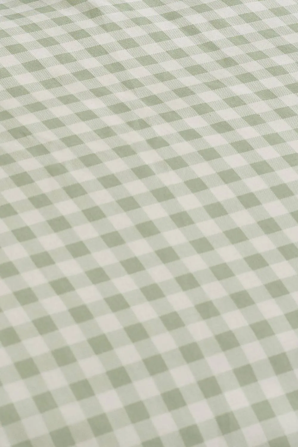 Catherine Lansfield 'Bamford Gingham Check' Fitted Sheet in Green 2