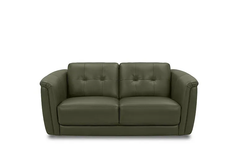 Monarch 2 Seater Leather Sofa - Oslo Pine