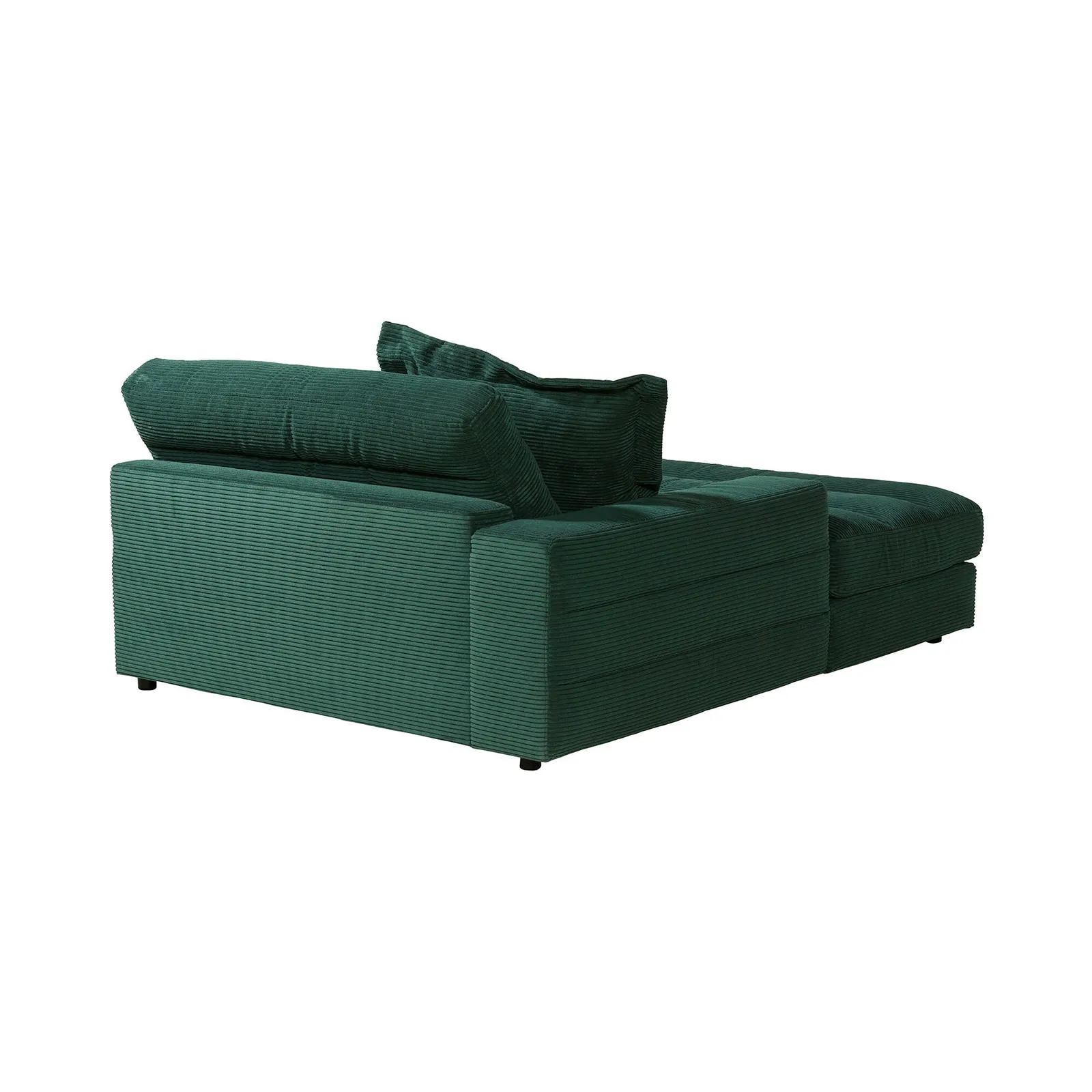 Twain Large Long Armchair Armrest Left Modular Sofa, Green Fabric | Barker & Stonehouse 6