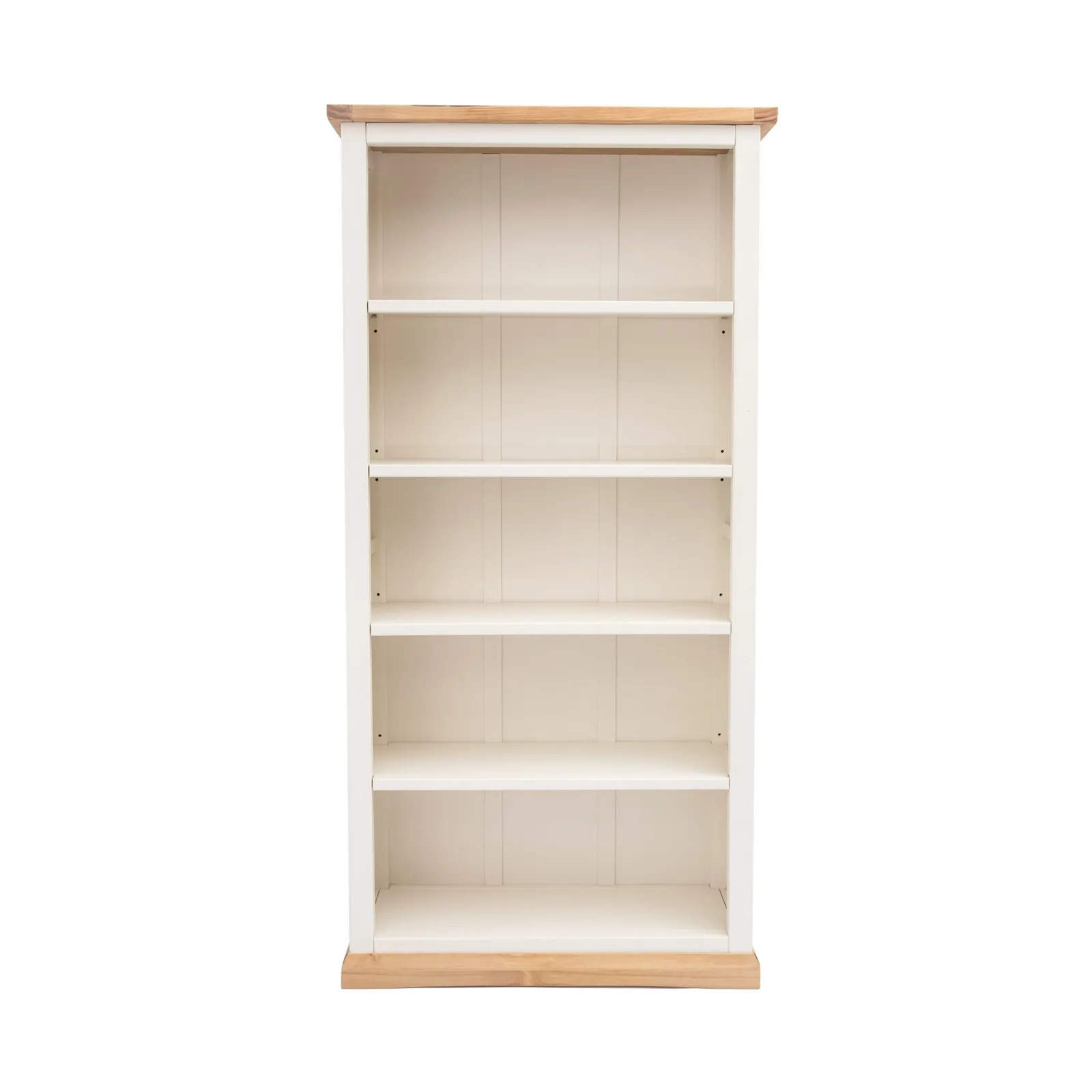 Cabinet Bits Bookcase with plinth 180x90x30cm in Off-White