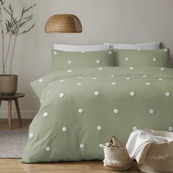 Appletree Dot 100% Cotton Duvet Cover and Pillowcase Set 1