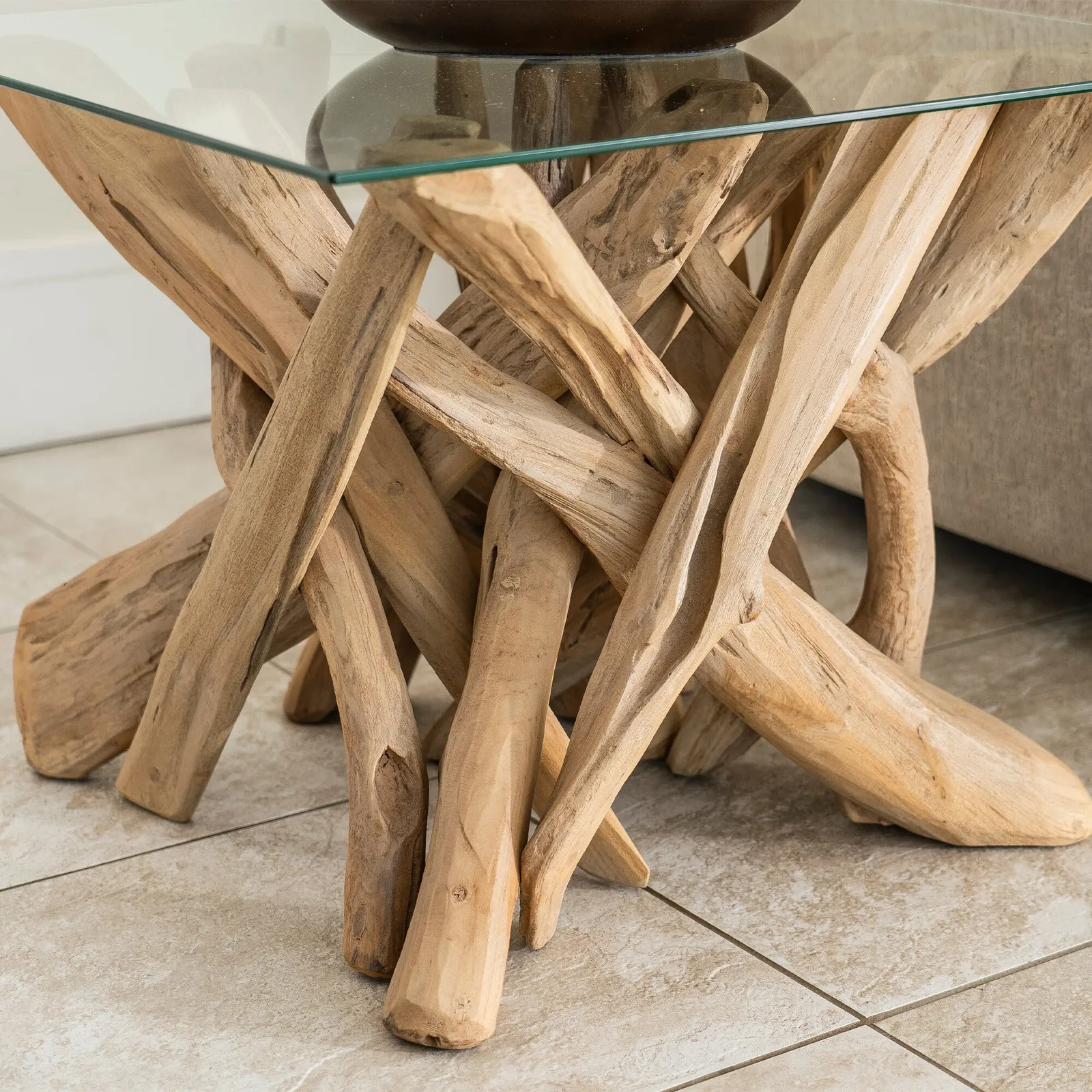 Wykeman Lamp Table, Brown | Barker & Stonehouse 3