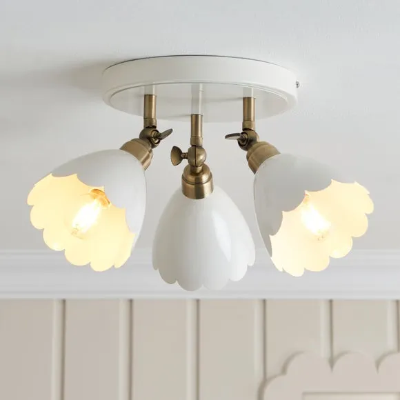 Remi Scalloped 3 Light Adjustable Spotlight 1