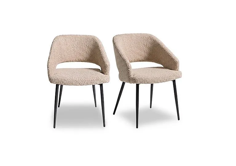 Romeo Pair of Fabric Dining Chairs - In Time for Christmas
