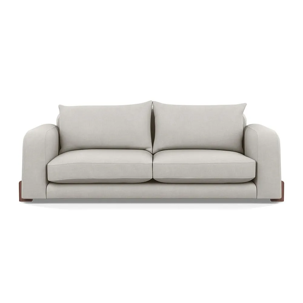 Heal's Nuvola 4 Seater Sofa Capelo Sea Salt Walnut Stained Feet 1
