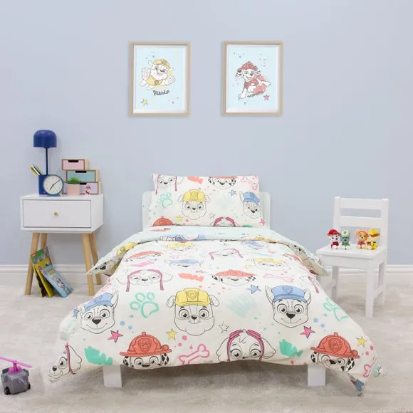 Paw Patrol Scribbled Duvet Cover & Pillowcase Set 3