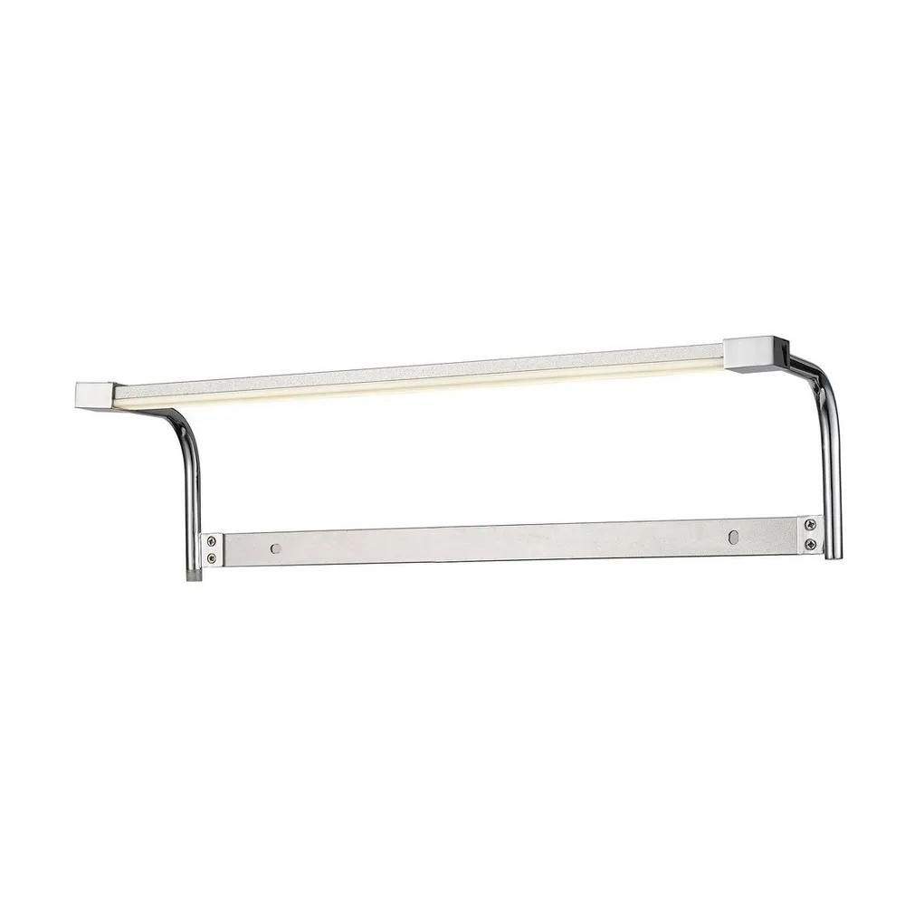 Netlighting Sisley Wall Lamp Chrome 6W 420lm 4000K IP44 LED Frosted Acrylic in Silver 3