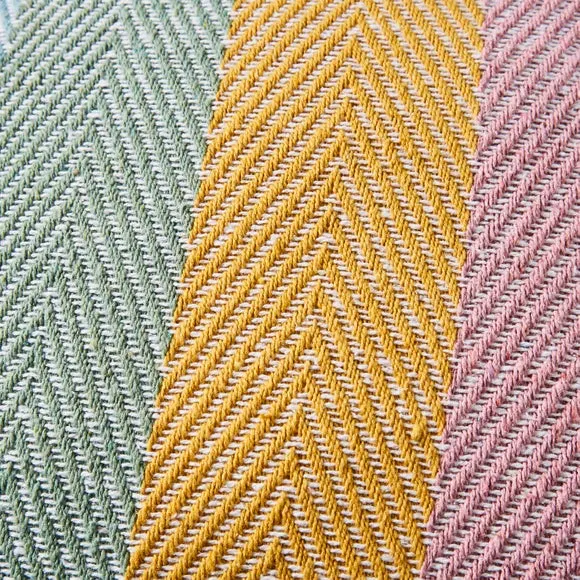 Jenson Striped Pastel Square Cushion 2