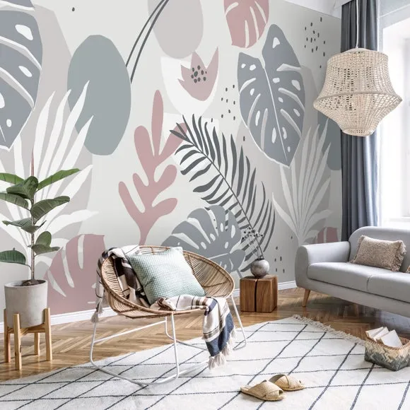 Tropical Abstract Wall Mural 2