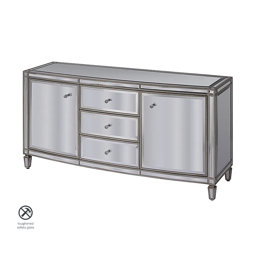 Antoinette Toughened Mirror Sideboard