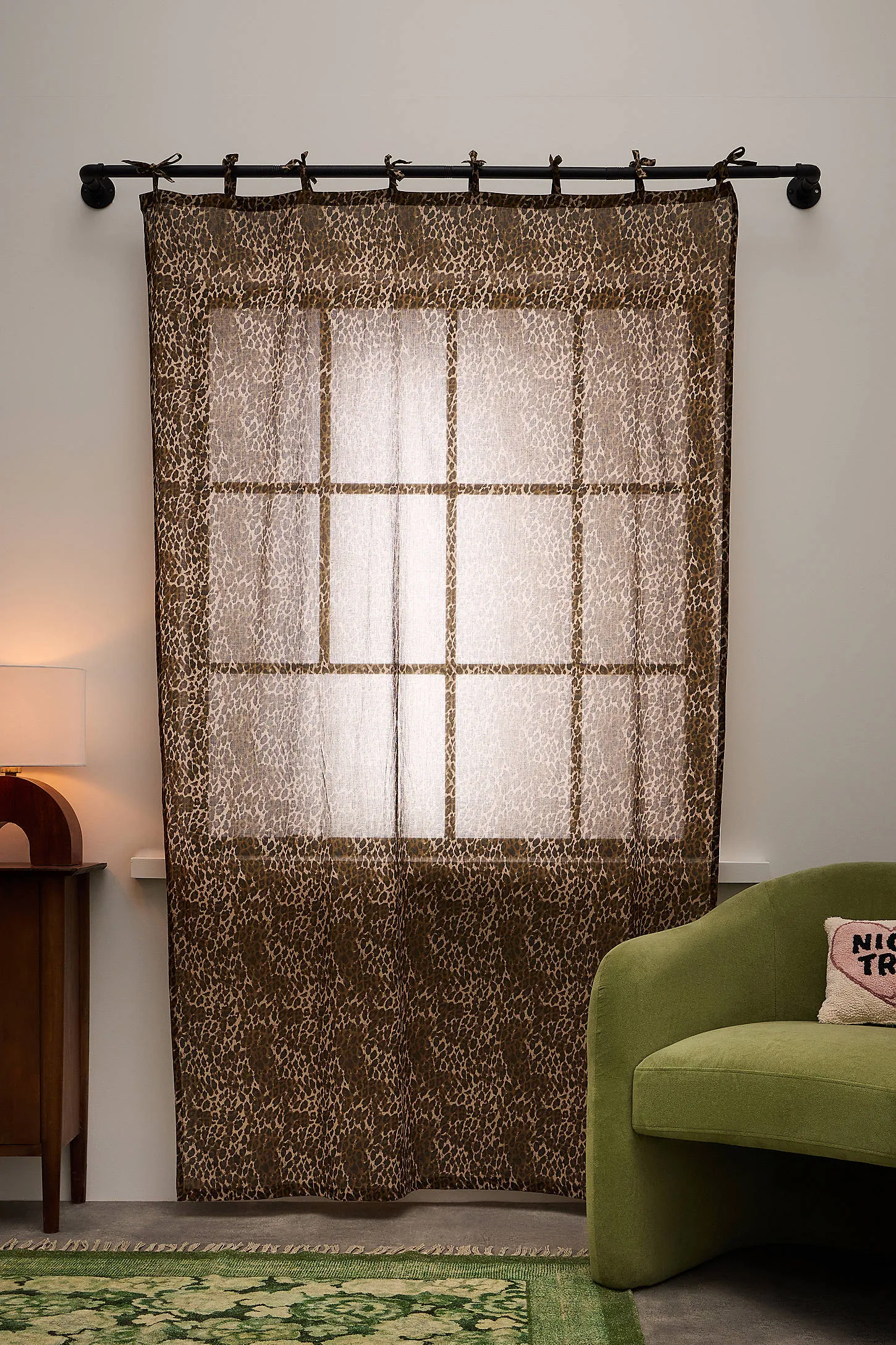 Leopard Print Curtain - Neutral 2