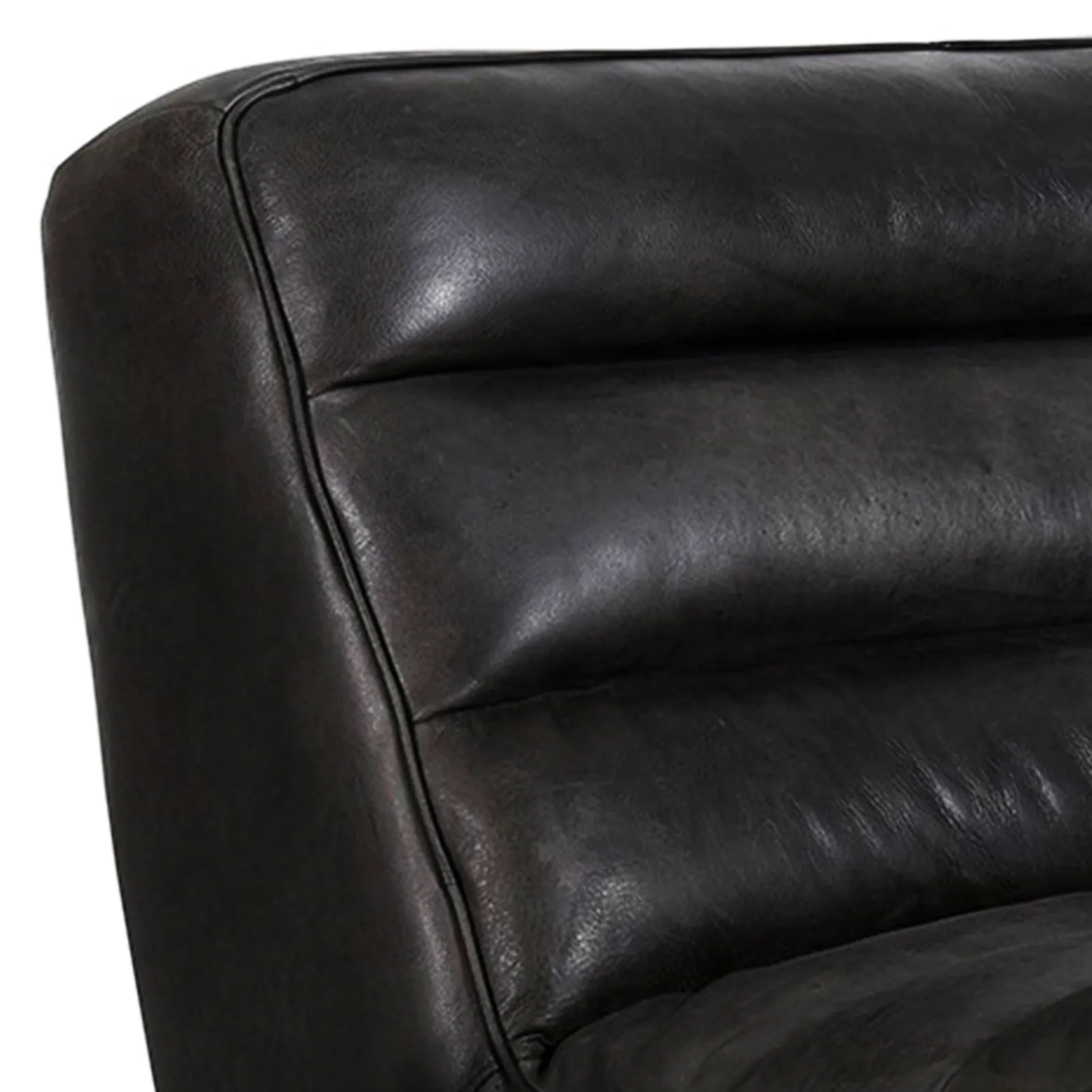 Timothy Oulton Slouchy Armchair, Grey Leather | Barker & Stonehouse 3