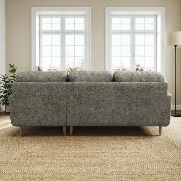 Sven Chunky Chenille Large Corner Chaise Sofa 3