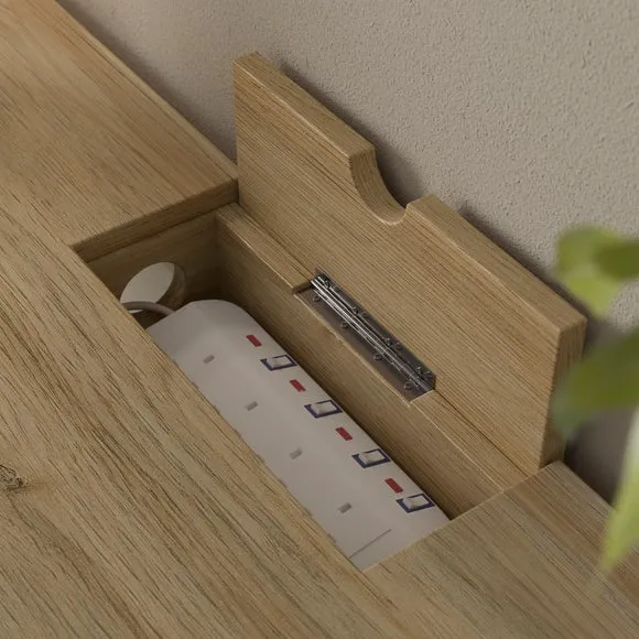 Malik 1 Drawer Wide Storage Desk 6