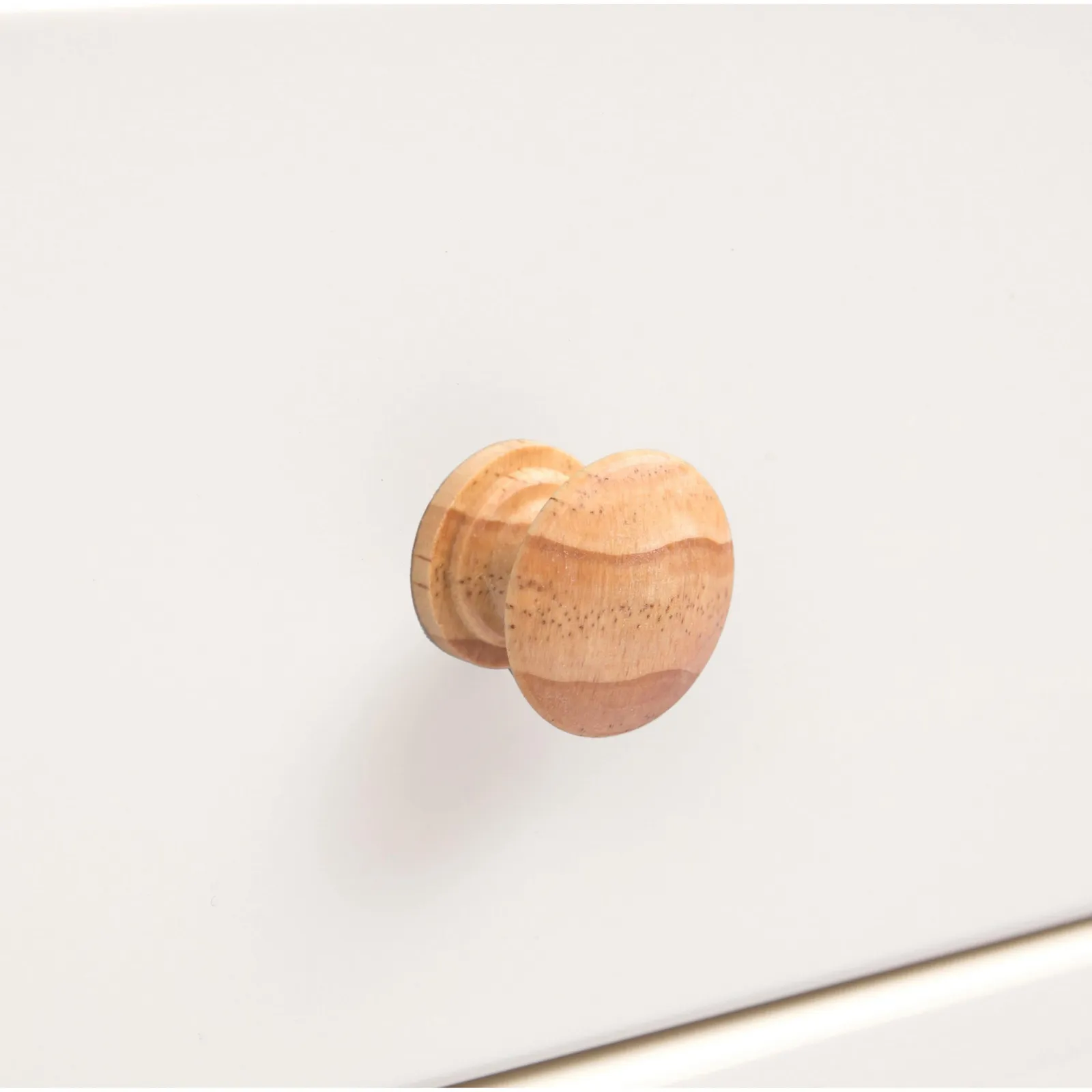 Cabinet Bits Maggiori 5 Drawer Chest of Drawers Wood Knob in Off-White 5