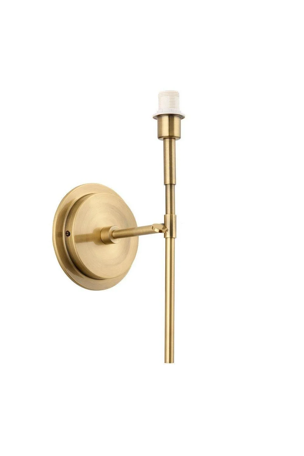 Netlighting Rennes Fitting Only Wall Lamp Antique Brass Plate in Gold