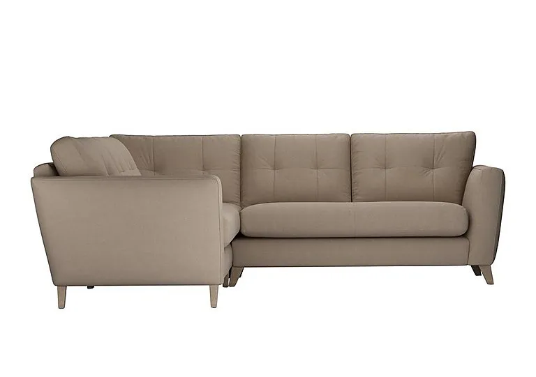 Hermione Fabric Corner Sofa - Brandy Butter