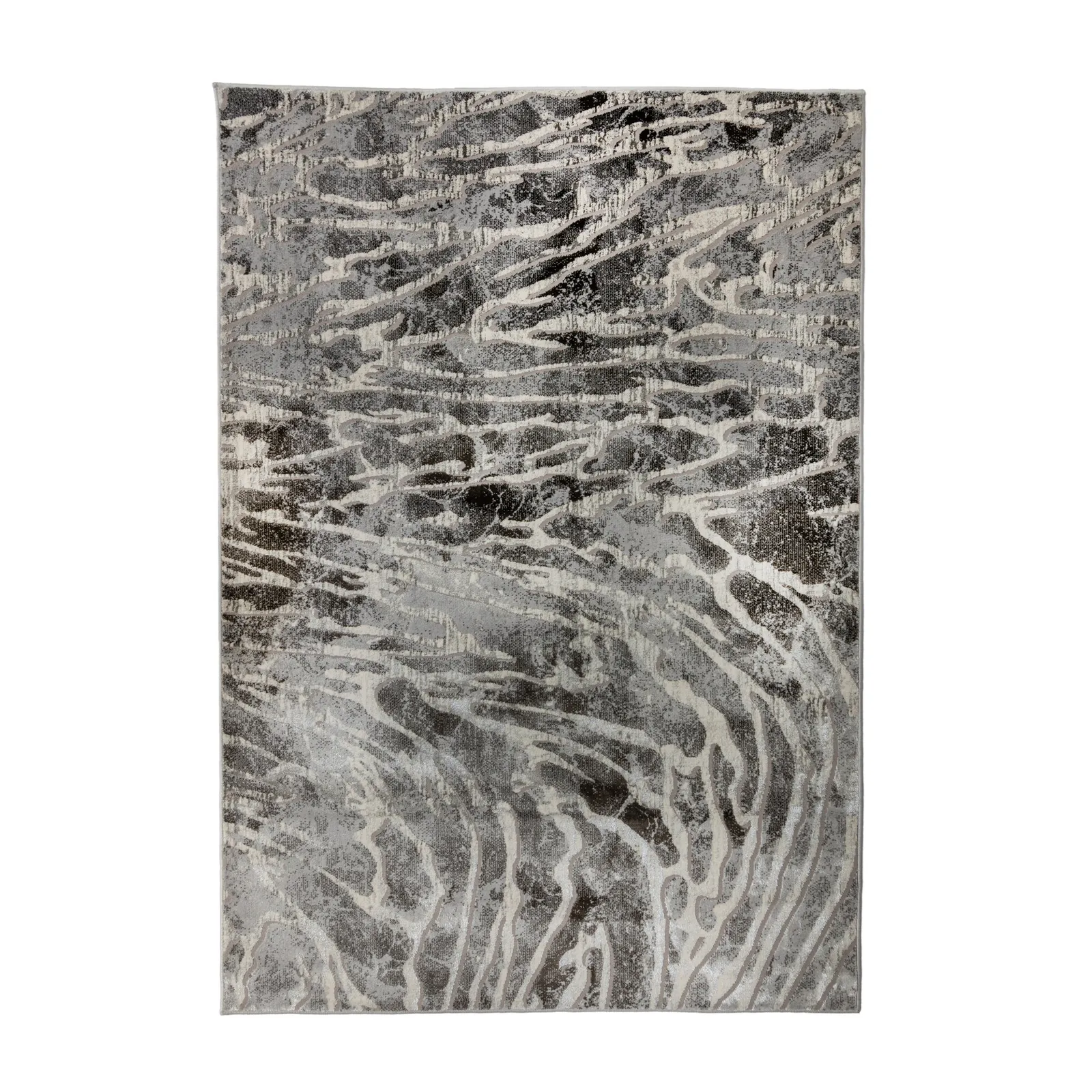 Lyra Rug Silver, White and Grey