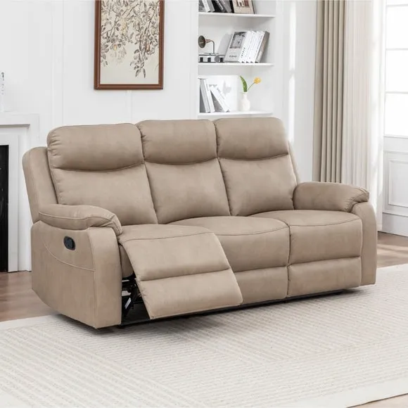 Aviemore Faux Leather 3 Seater Manual Reclining Sofa