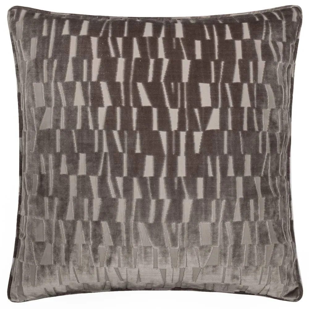 Paoletti Manhattan Velvet Cushion in Natural 2