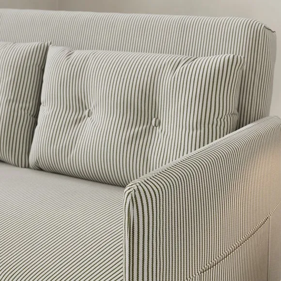 Lydia Tiny Stripe Small Double 2 Seater Sofa Bed 4