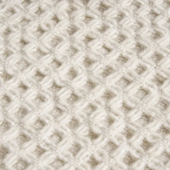 Chunky Waffle Throw Blanket 2