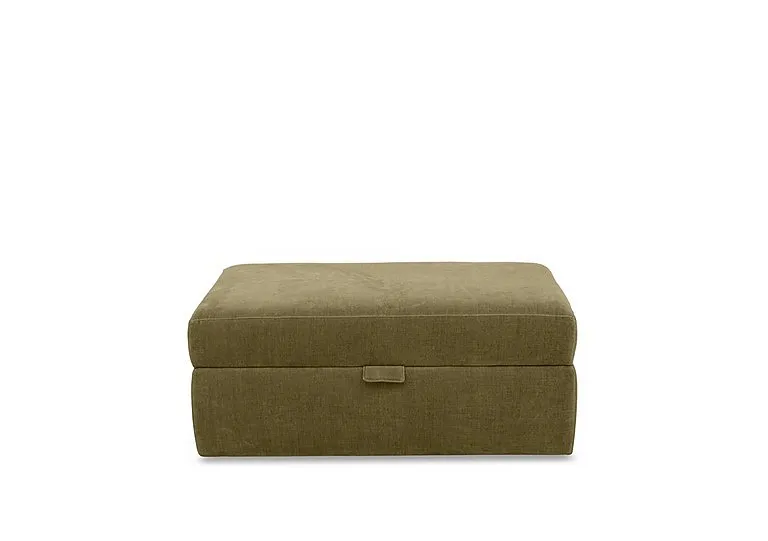 Retreat Large Fabric Storage Footstool - Sage