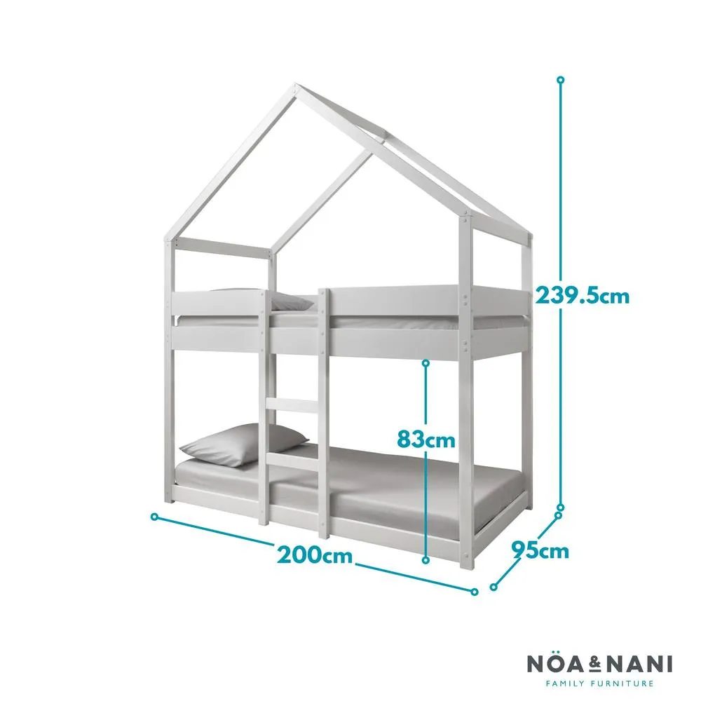 Nöa and Nani Sofie Bunk Bed House Cabin in White 4