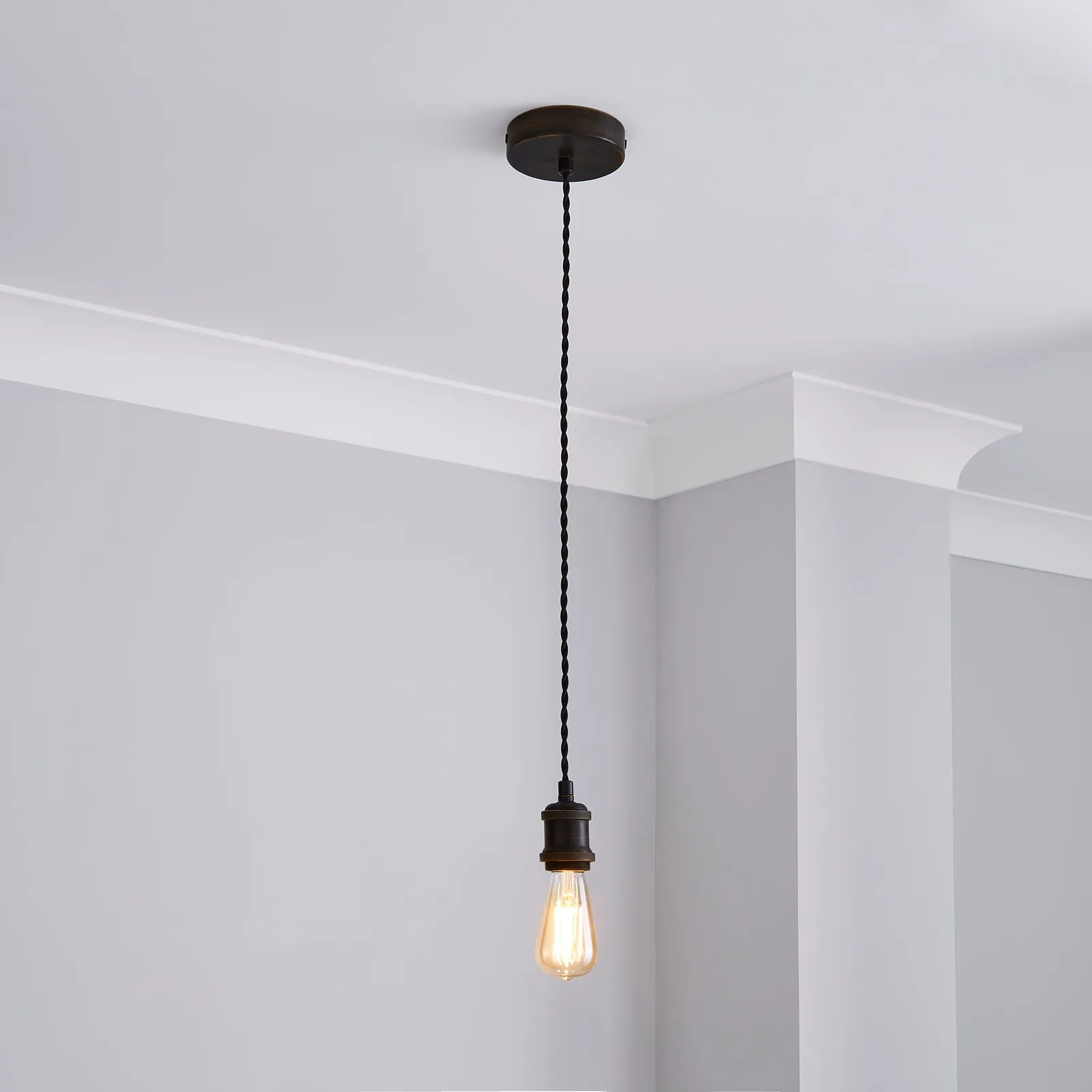 Charlie Industrial Adjustable Pendant Flex Ceiling Light Cable 1