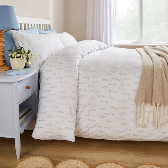 Simple Floral Cotton TENCEL Duvet Cover & Pillowcase Set 5