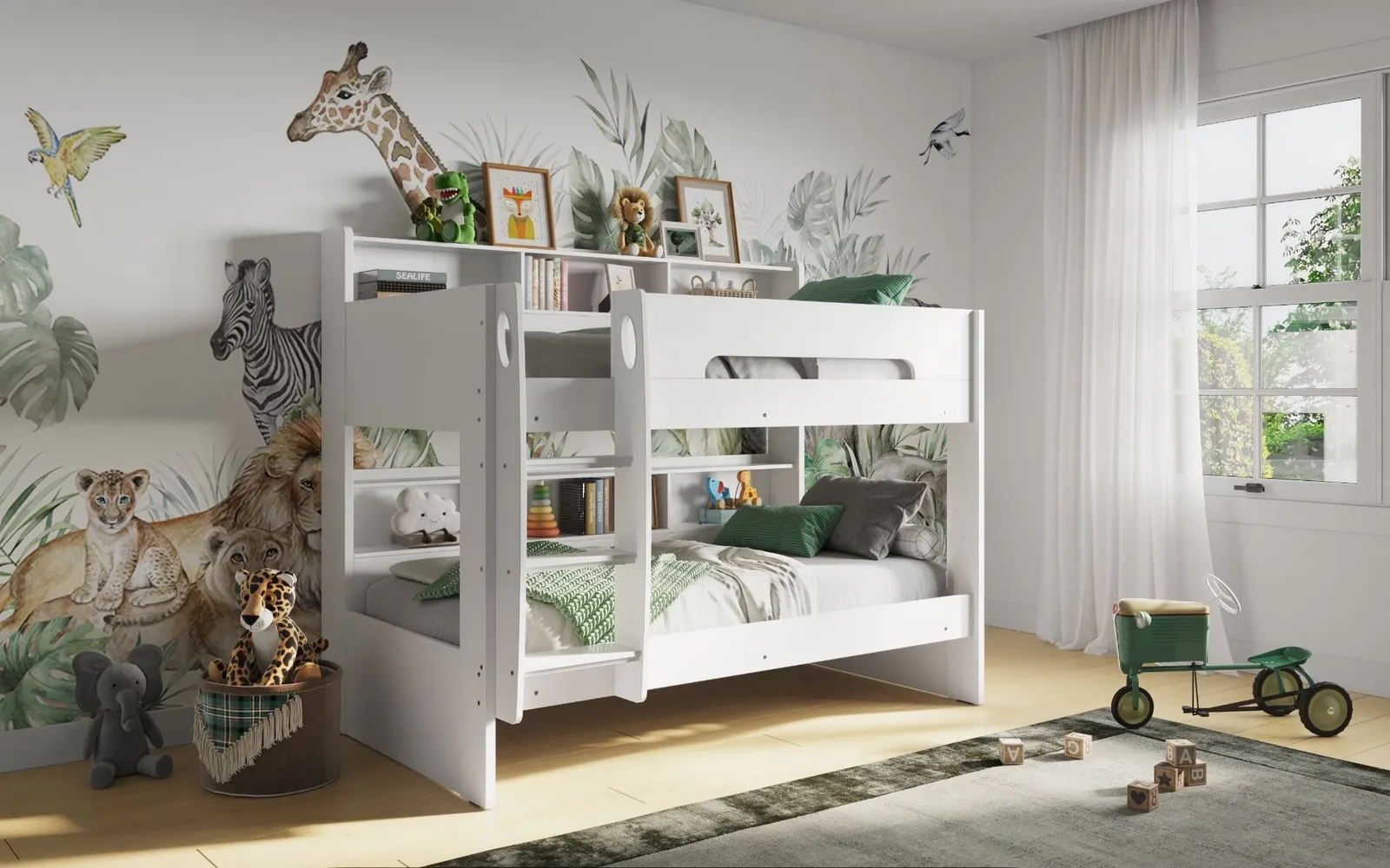 Flair Interstellar Bunk Bed in White 1