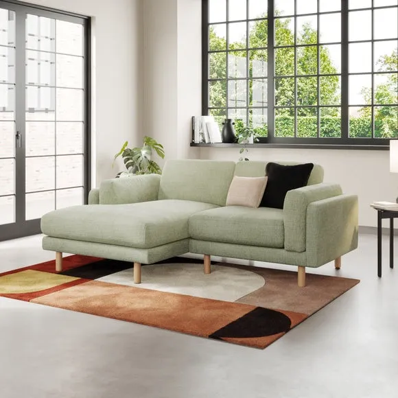 Newton Chunky Tonal Weave Corner Chaise 1