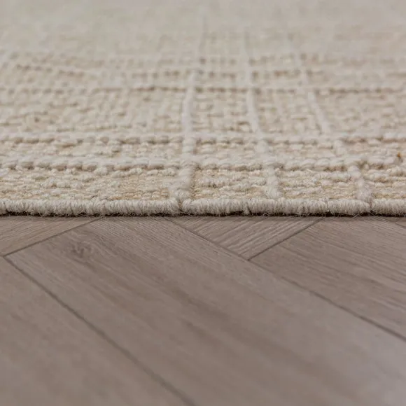 Boucle Checked Wool Rug 4