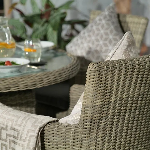 Wentworth 4 Seater Round Carver Dining Set 3