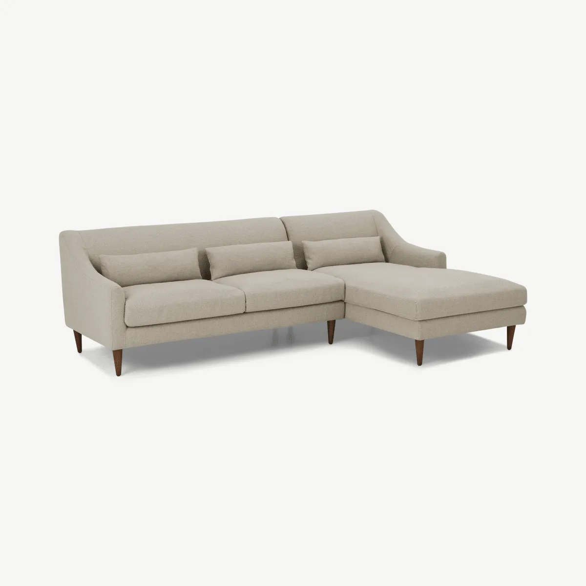 Herton Right Hand Facing Chaise End Sofa, Barley Weave