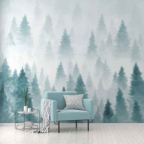 Pine Forest Wall Mural 3