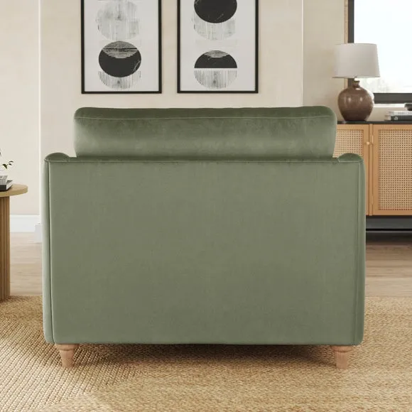 Hattie Matte Plush Velvet Snuggle Sofa 3