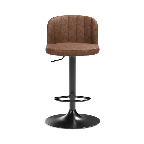 Mylo Gaslift Barstool, Faux Leather 6