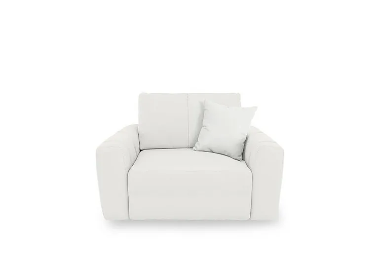 Gemini NC Leather Power Glider Chair - NC Star White