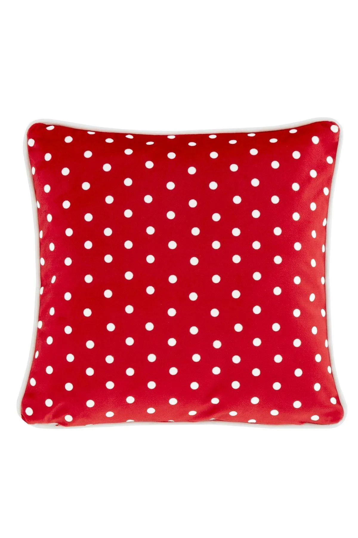 Fusion 'Festive Gonks' Velvet Filled Cushion in Red 2