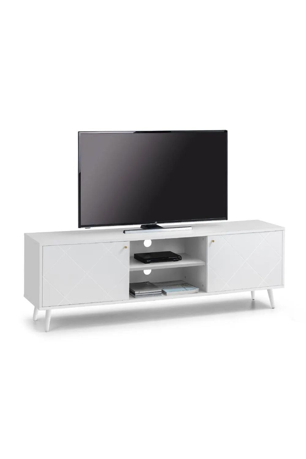 Julian Bowen Moritz TV Unit in White 2