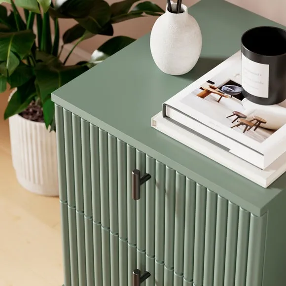 Elsie 2 Drawer Bedside Table 4