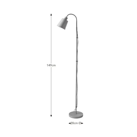 Sanford Goose Neck Adjustable Floor Lamp 5